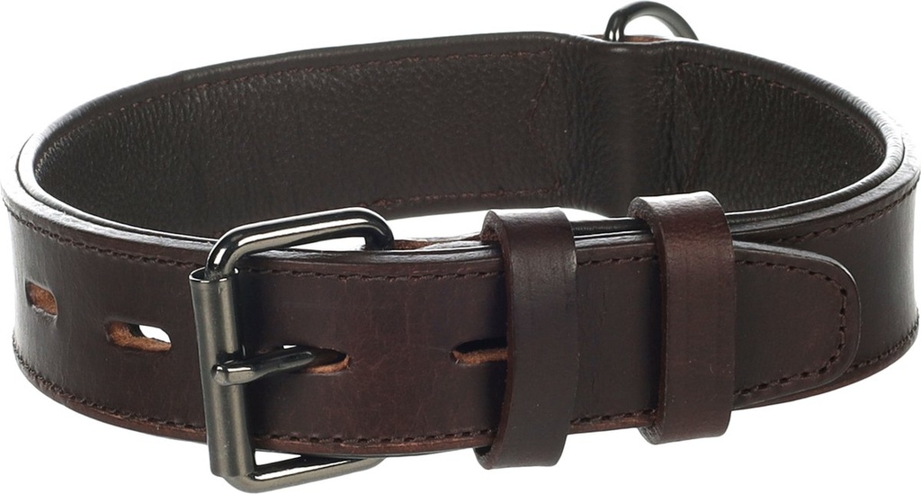 [522841] HALSBAND DENVER BREED BRUIN M 38-47 CM 35MM