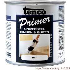 Primer universeel waterbasis wit 0,25l verf/beits Tenco