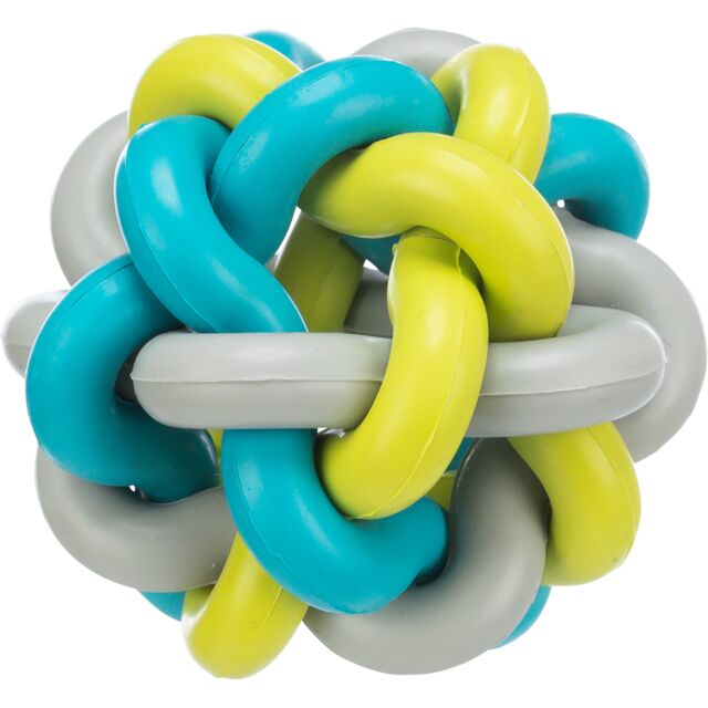 [32622] Knoopbal, natuurrubber, ø 10 cm, meerkleurig