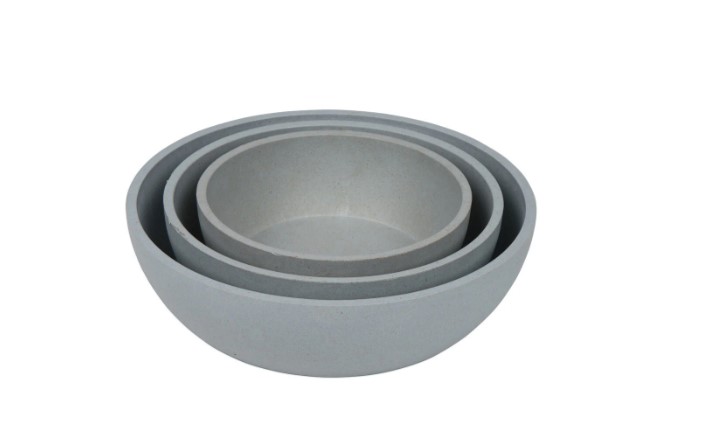 [5347] District 70 BAMBOO Dog Bowl - Small - Ice Blue