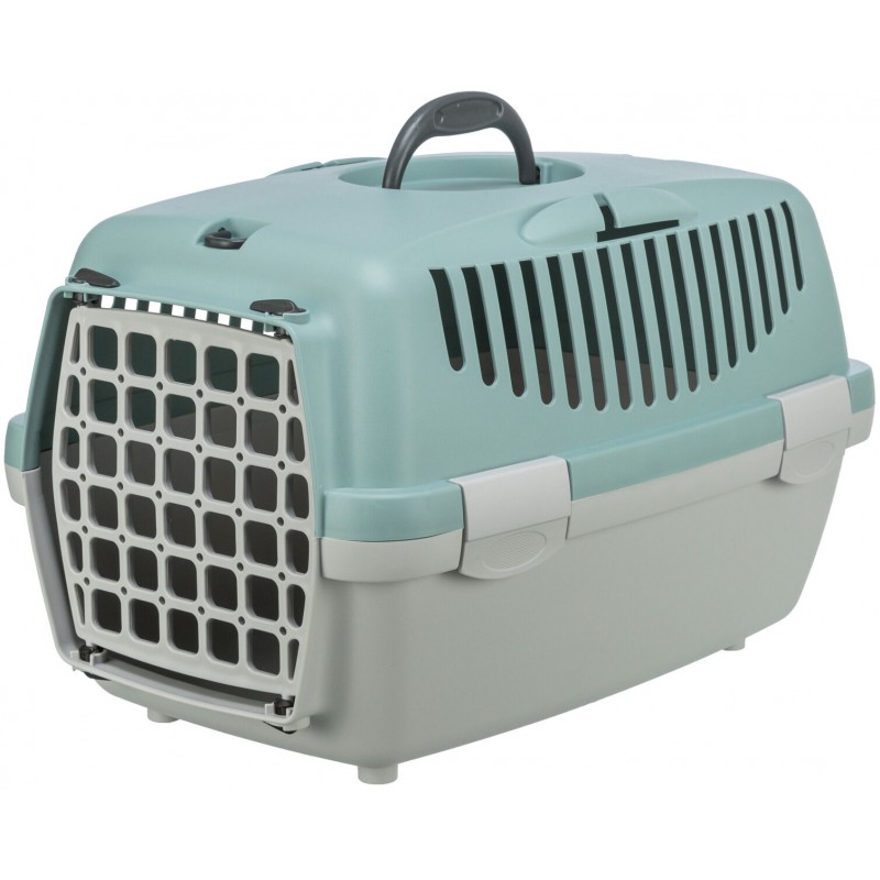 Vervoersbox Capri 1, XS: 32 × 31 × 48 cm, lichtgrijs/salie