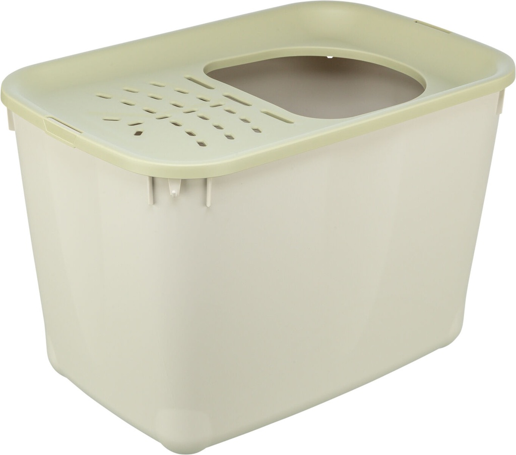 [40590] Kattenbak Hop-in 38-39-58cm grijs groen