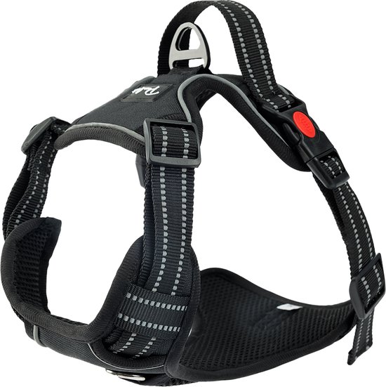 [pur L] Purrr fect Hondentuigje - Anti-Trek Tuig - Hondenharnas - Y Tuig hond - Waterproof - Reflecterend - Verstelbaar - Maat L