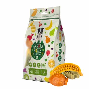 Garden Bites Fruity friends M - 8,5cm - 6pcs meerkleurig