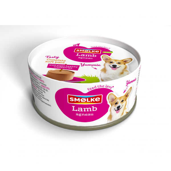 Smølke hond soft paté lamb 125gr