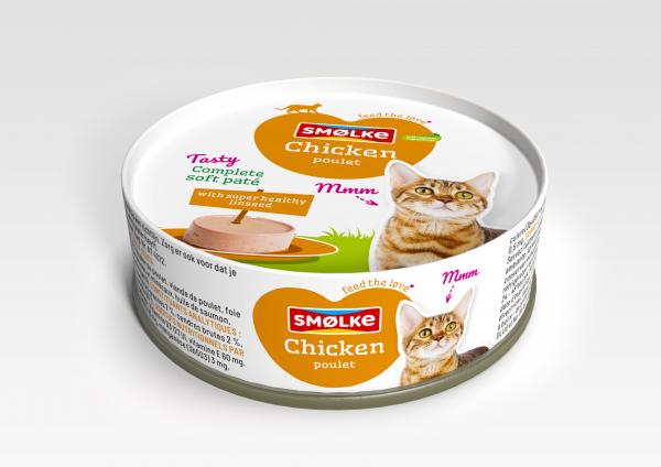 [26799] Smølke kat soft paté chicken 80gr