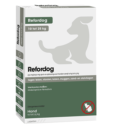 [E837] # Refordog 250 mg spot-on oplossing hond 10 tot 25 kg OP=OP