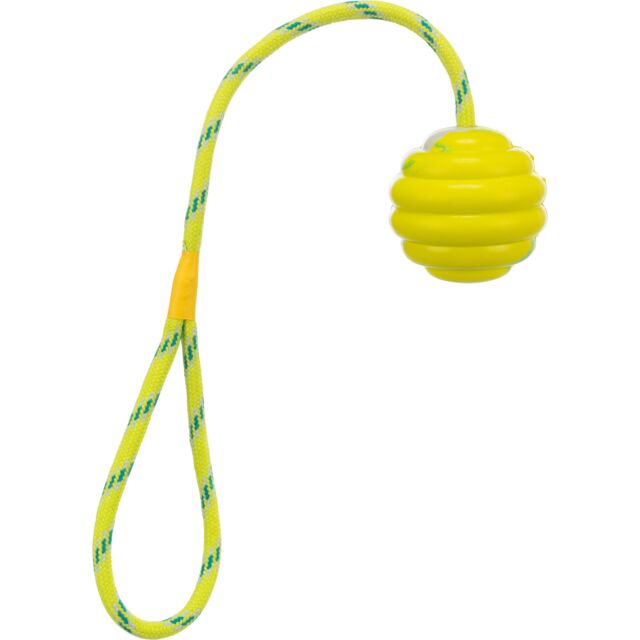 Ringenbal aan koord, natuurrubber, ø 6/30 cm, limoen