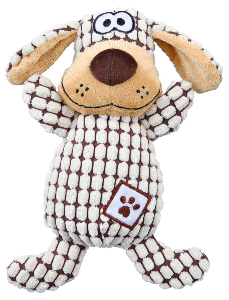 [35977] Hond, pluche/stof, 26 cm