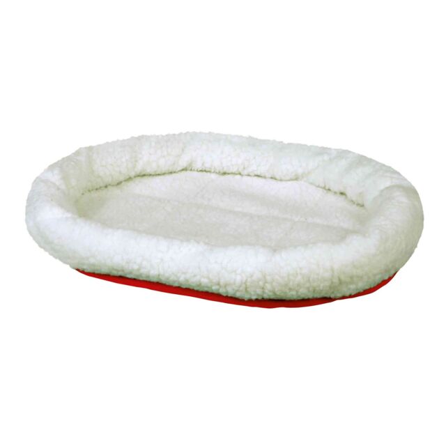 [28631] Mand, rond, 47 × 38 cm, wolwit/rood