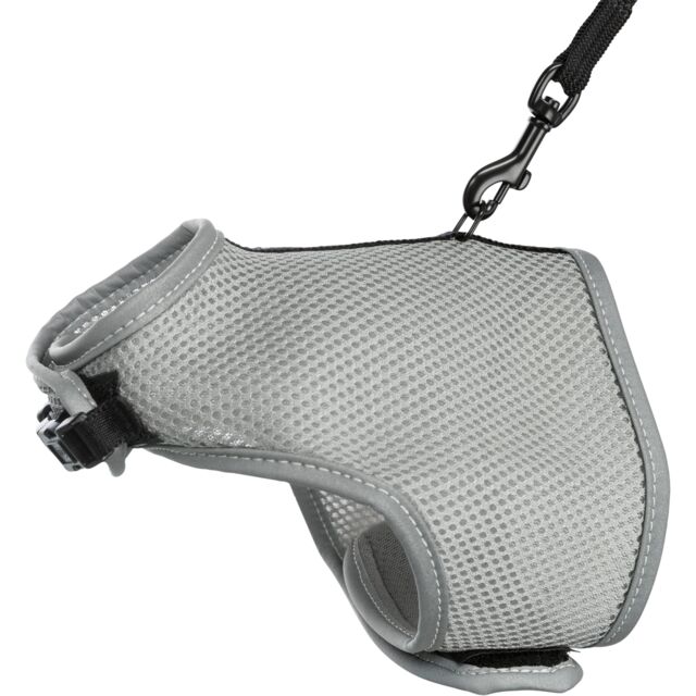 [41897] Softtuig, kat, met riem, 28–42 cm, 1,20 m, grijs