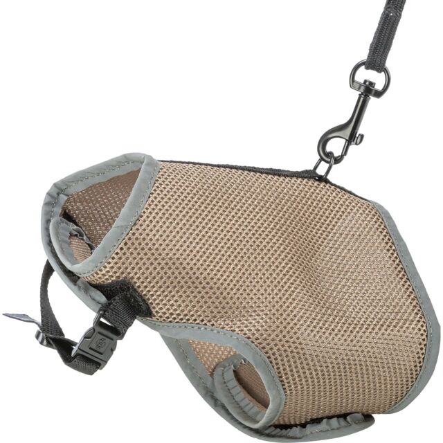 [41898] Softtuig, kat, met riem, 28–42 cm, 1,20 m, taupe