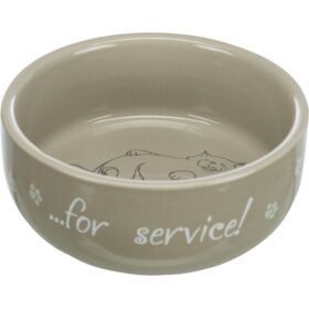 Voer/waterbak Thanks for Service, keramiek, 0,3 l/ø 11 cm, diverse