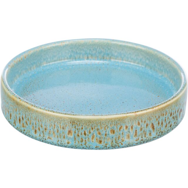 Voer-/waterbak, keramiek, 0,25 l/ø 15 cm, blauw