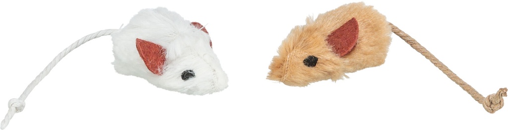 [4503] Set muizen met catnip kern, pluche, 5 cm, 6 st.
