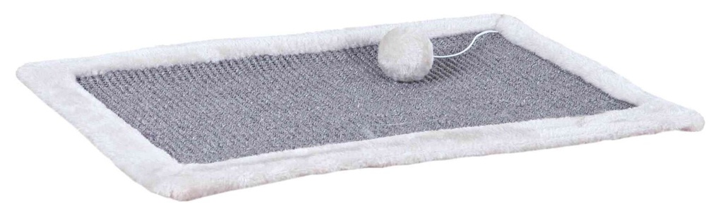 [43110] Krabmat, sisaltapijt/pluche, 55 × 35 cm, grijs