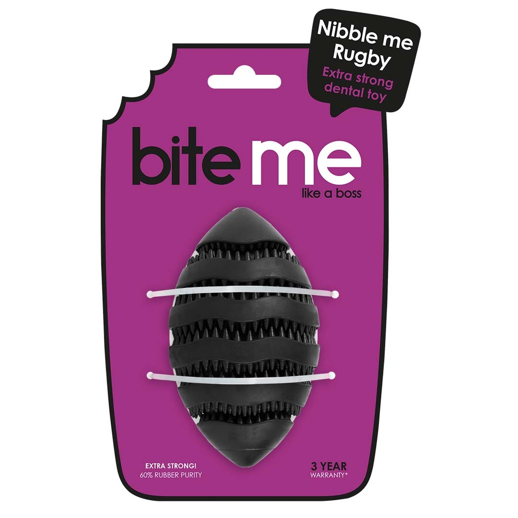 [303/486771] Snackspeeltje Nibble me Rugby L-15x8.6x8.6cm zwart