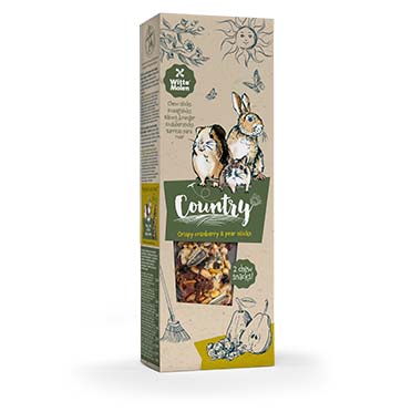 [652811] Country Knaagsticks veenbes-peer 2st-110g
