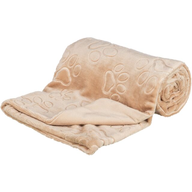 [376000] Deken Barry, softpluche, 70 × 50 cm, beige