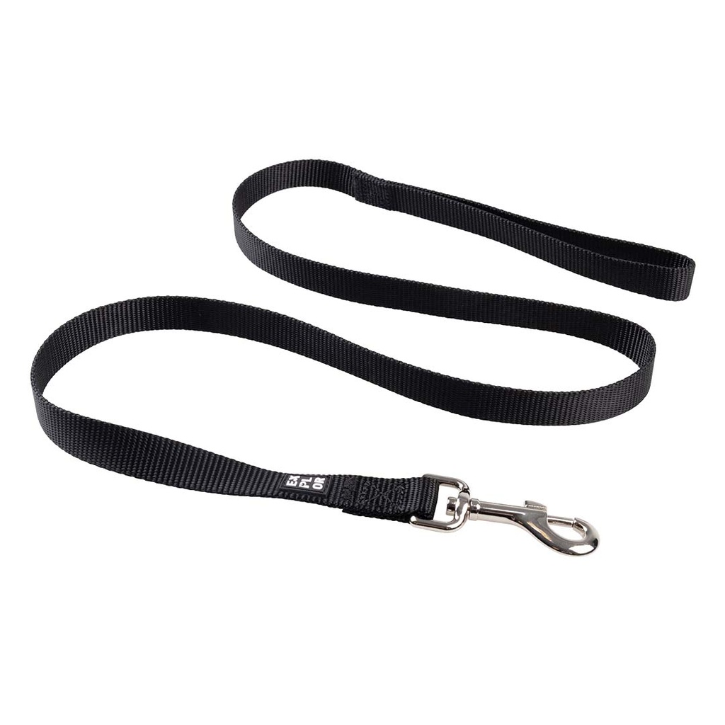 [16462] Leiband Classic S/M-120cm/15mm zwart