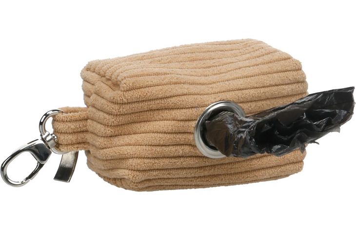 [526029] POEPZAKHOUDER RIBTA BRUIN + 1 ROL 6x5x9CM