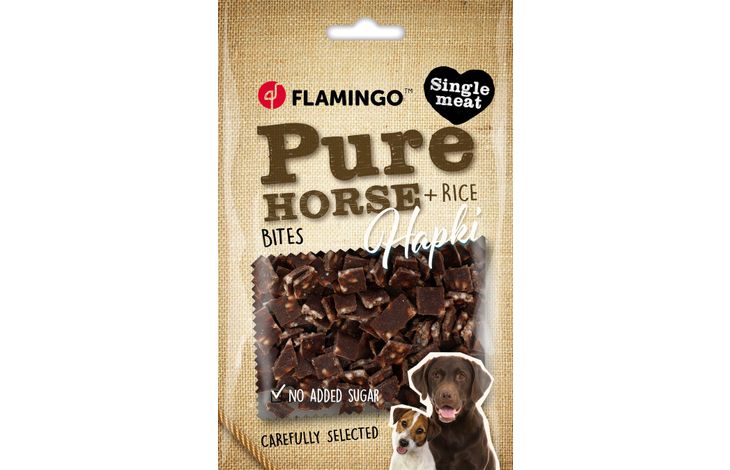 HAPKI PURE STUKJES MET PAARD EN RIJST 85GR