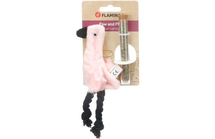 [562079] SPEELGOED TUCCA FLAMINGO ROZE 9x3,2x18CM