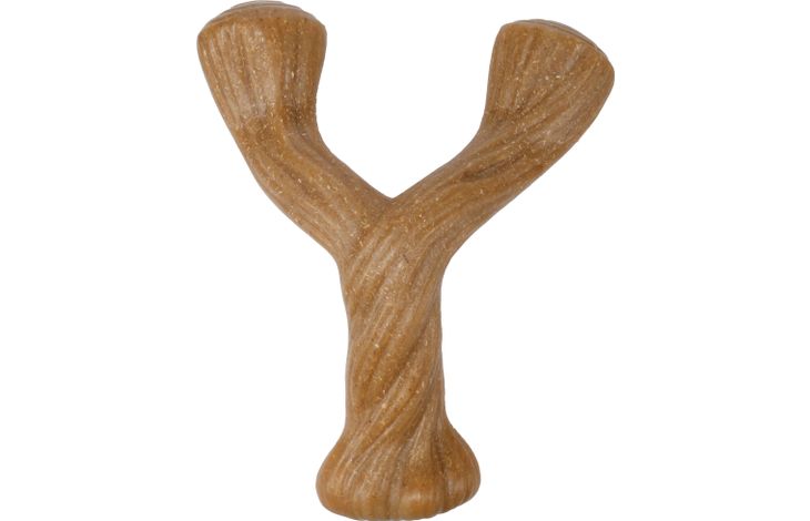 SPEELGOED NYL'O WOOD Y-VORM MET RUNDSMAAK L BRUIN 20,5x15,9x6,5CM