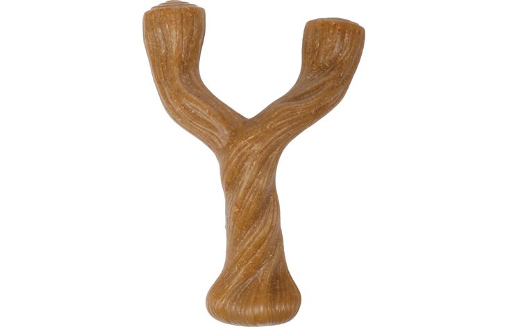 SPEELGOED NYL'O WOOD Y-VORM MET RUNDSMAAK M BRUIN 17,6x11,8x6CM