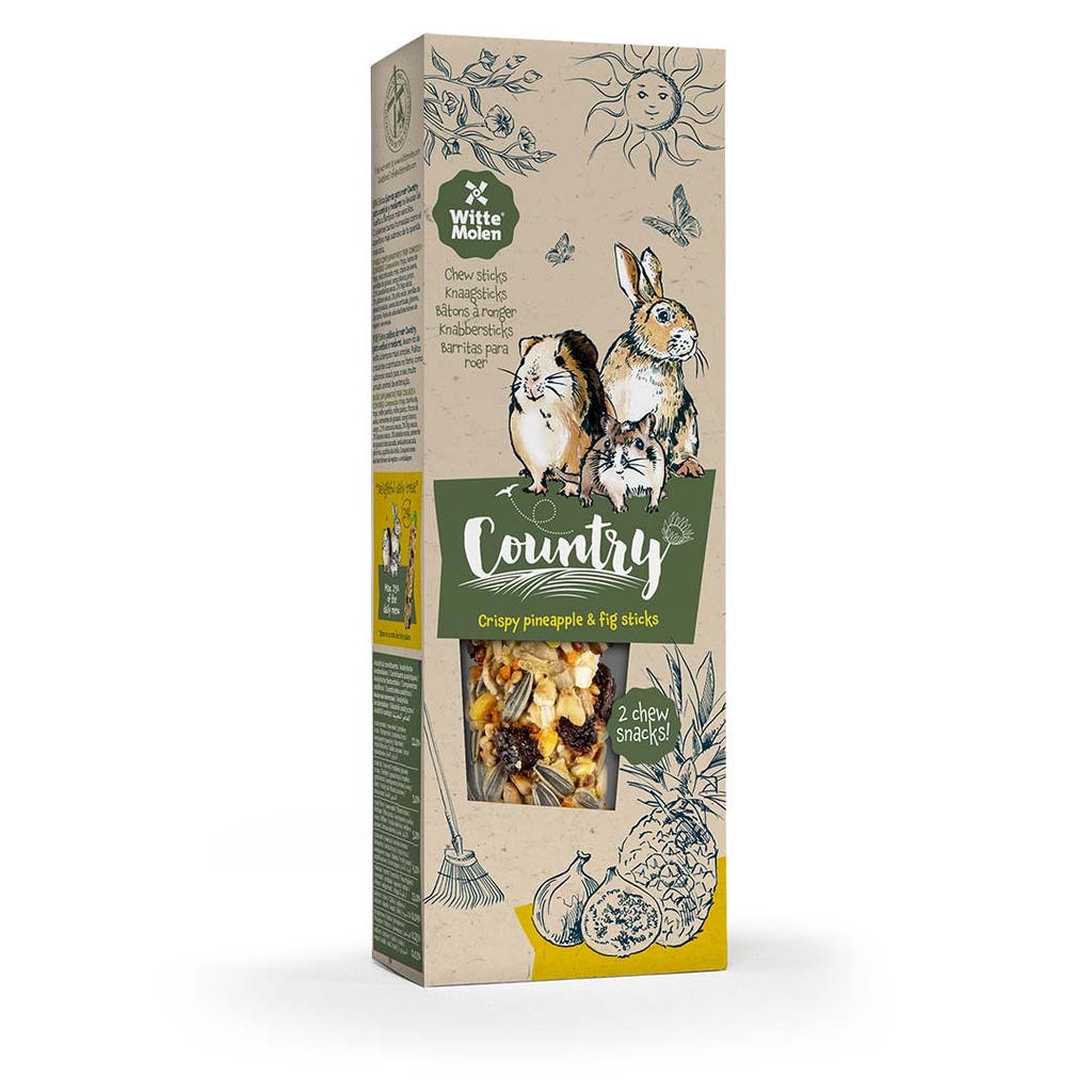 [652807] Country Knaagsticks annanas vijg 2st-110g