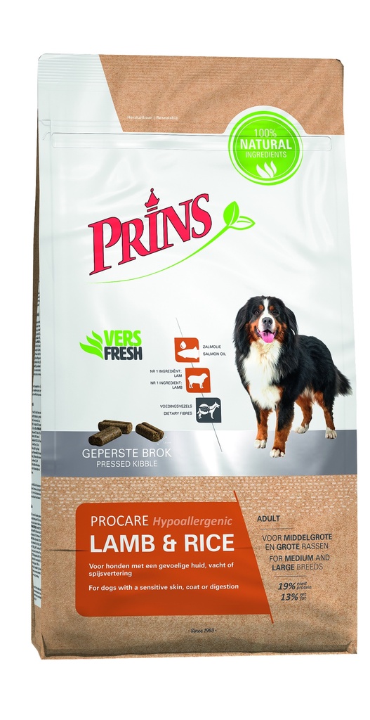 [9877                ] Prins ProCare Lam/Rijst Hypo-Allerg 3Kg