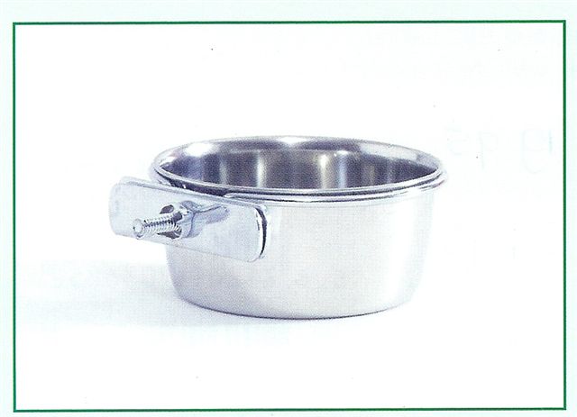 Rvs hondenbak met schroef 15-17cm