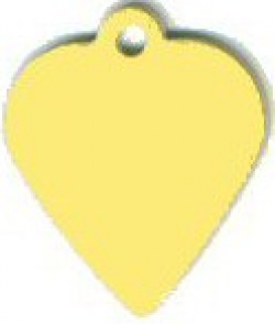 Hanger huisd.hart goud 25x25mm