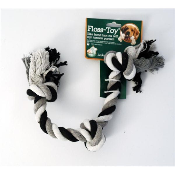 [020 8336] Floss-Toy  Zwart/Wit 3-Knoop