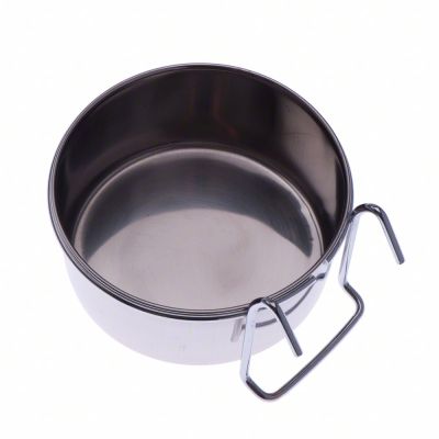 [9/43102D] Hondenbak RVS met haak 9cm