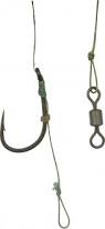 LFT 2pack Coated Big Carp Rig (2x6) Barbed (+Free Stopper)