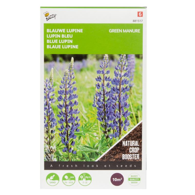 Buzzy groenbemester lupine blauw 100 gr