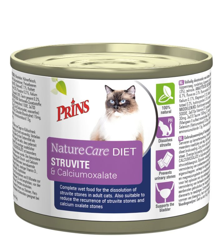 [58316 / 23184 ] Prins Dieet NatureCare Struvite / Calciumoxalate 200 gr