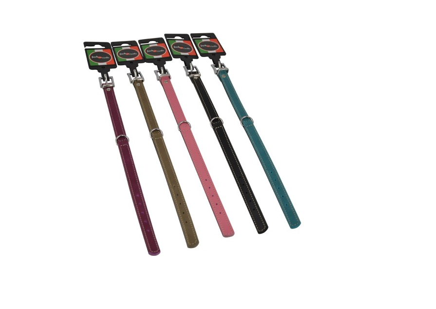 J&V Halsband nappa Grijs/Grijs 14mm x 25cm