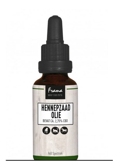 Frama Hennepzaad Olie bevat 2,75% CBD 30ml