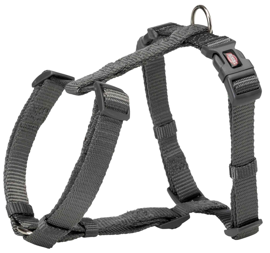 [203516              ] Premium H-Tuig, L–XL: 75–120 cm/25 mm, grafiet