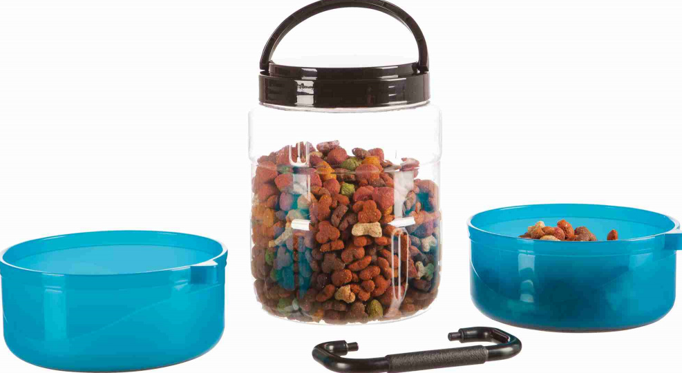 Kunststof reisset blauw 2 liter