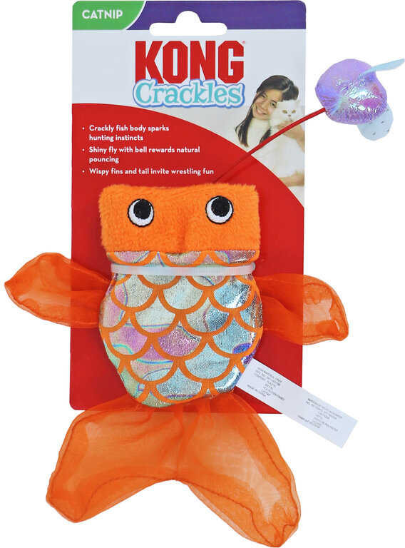 [BR_205595] Kong Kat Crackles Gulpz Vis Oranje