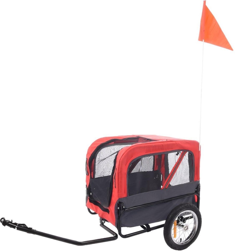 # Hondenfietskar Liner romero ro/gr 60*43/51cm