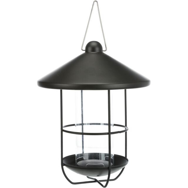 [BR_213447] # Voerdispenser, metaal, 500 ml/ø 19 × 26 cm, zwart