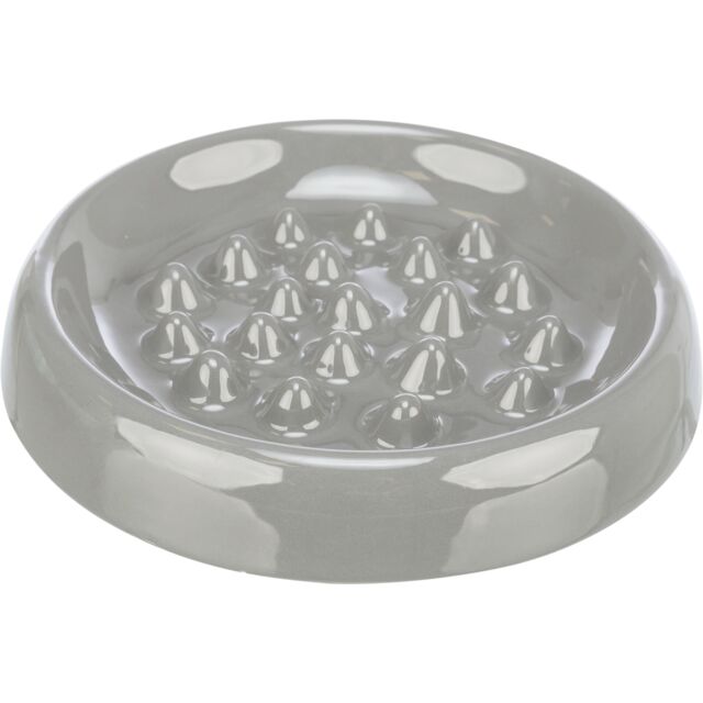 [24800] Slow Feeding Voer/waterbak, keramiek, 0,25 l/ø 18 cm, wit