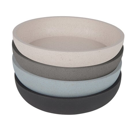 [5346] District 70 BAMBOO Cat Bowl Ice Blue