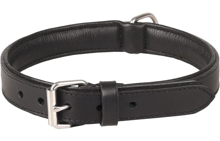 [BR_214604] HALSBAND ARIZONA LEDER ZWART 42-51CM 28MM