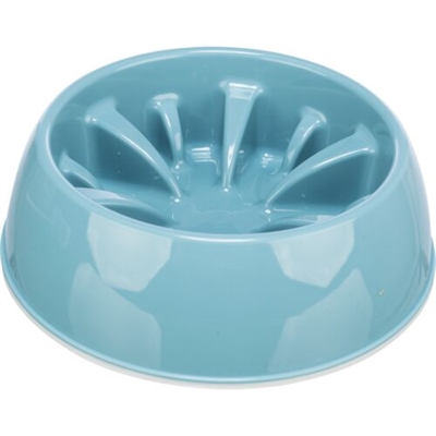 [BR_216230] Slow Feeding voer/waterbak, kunststof/TPR, 0,8 l/ø 20 cm
