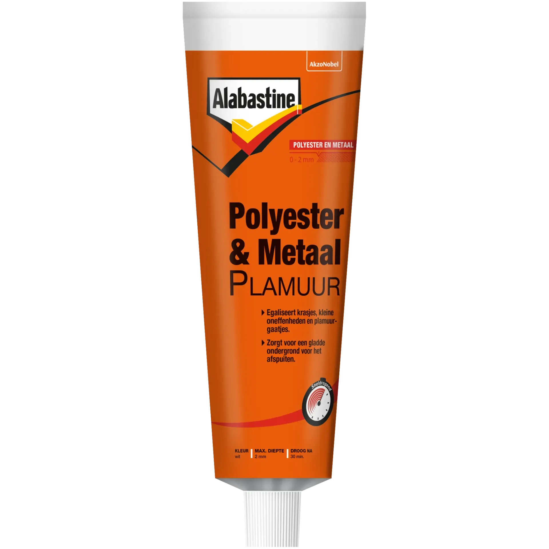 [2536743] ALABASTINE Polyester & metaal plamuur 125 ml